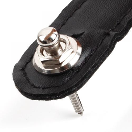 1pc Chrome Plated Round Head Skidproof Strap Lock Straplock For Electric Guitars