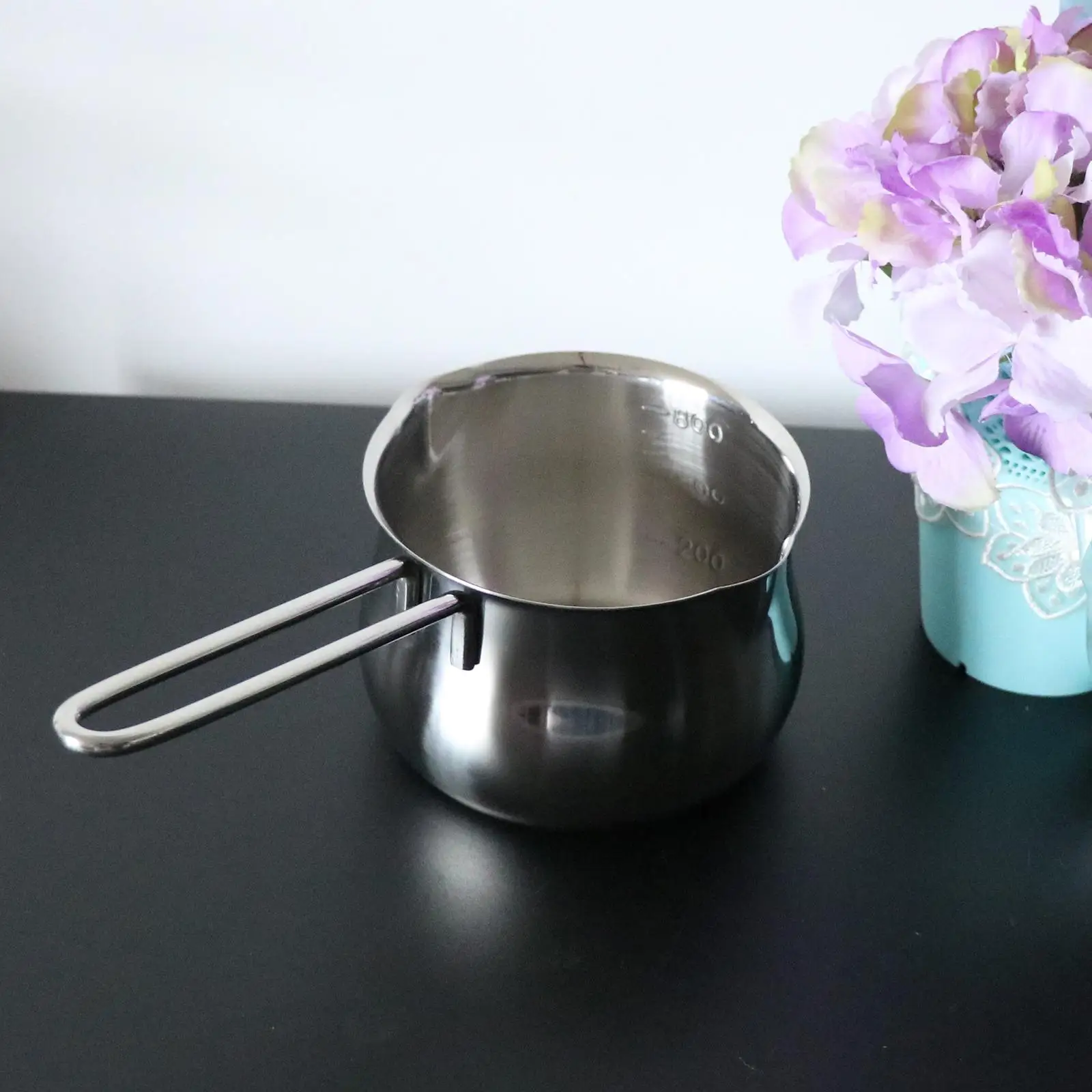 12.5cm stainless steel milk pot milk pan simmer pot melting pot for coffee,