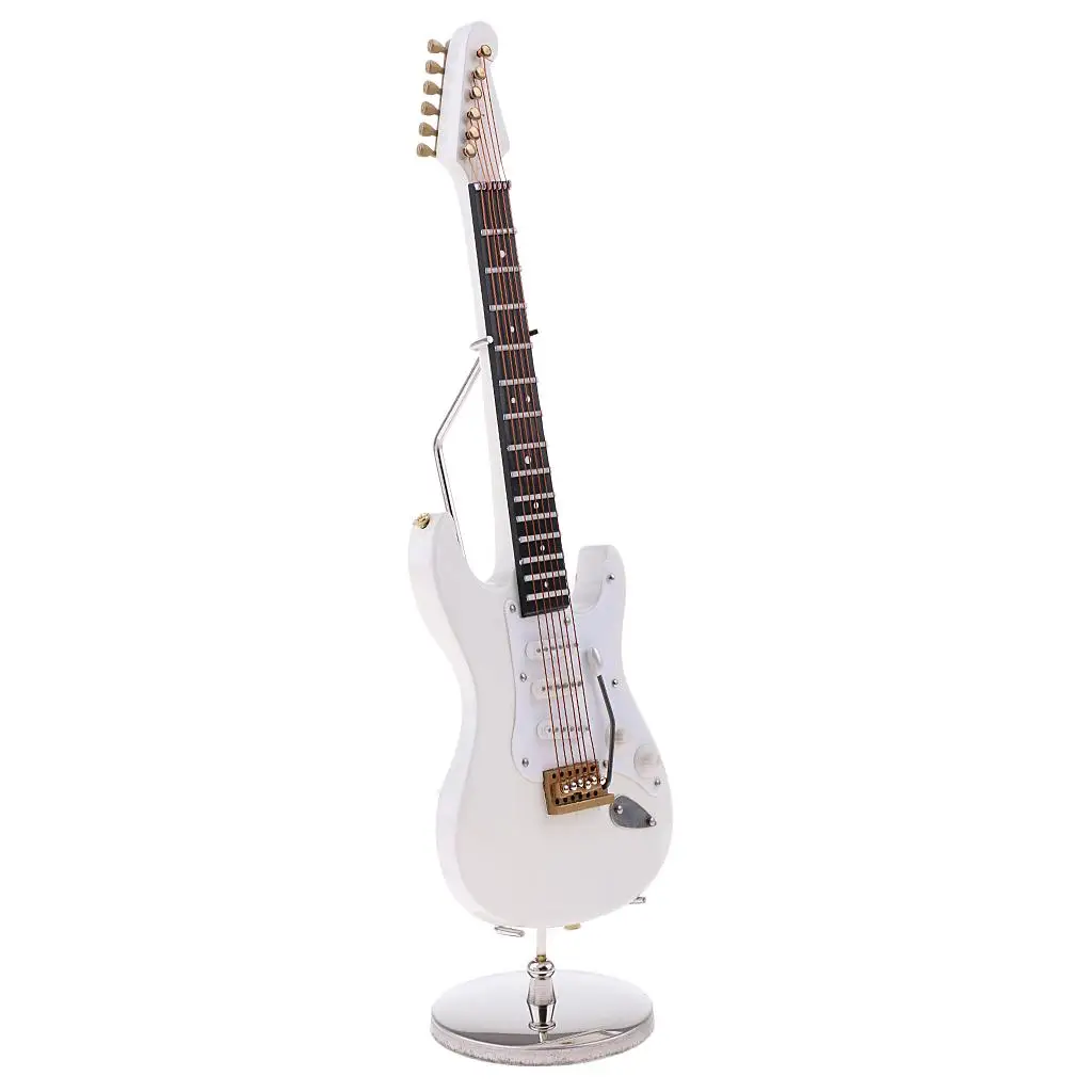 1/6 Scale Wood Electric Guitar Model w/ Case for 12
