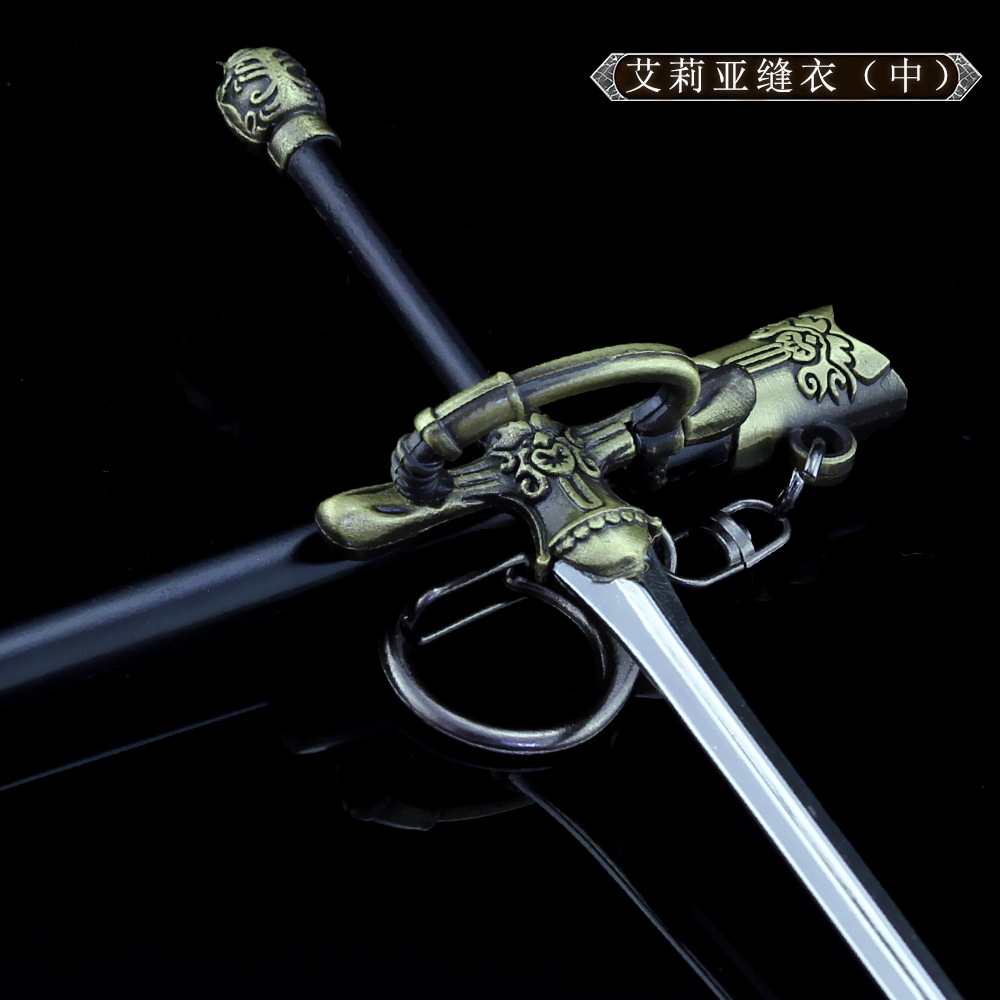 21cm Nadel-Rapierschwert Arya Stark – Game of Thrones Amerikanisches Drama-Zubehör, dünnes, gerades Metallwaffenmodell, dekoratives Bastelartikel – Detail 6