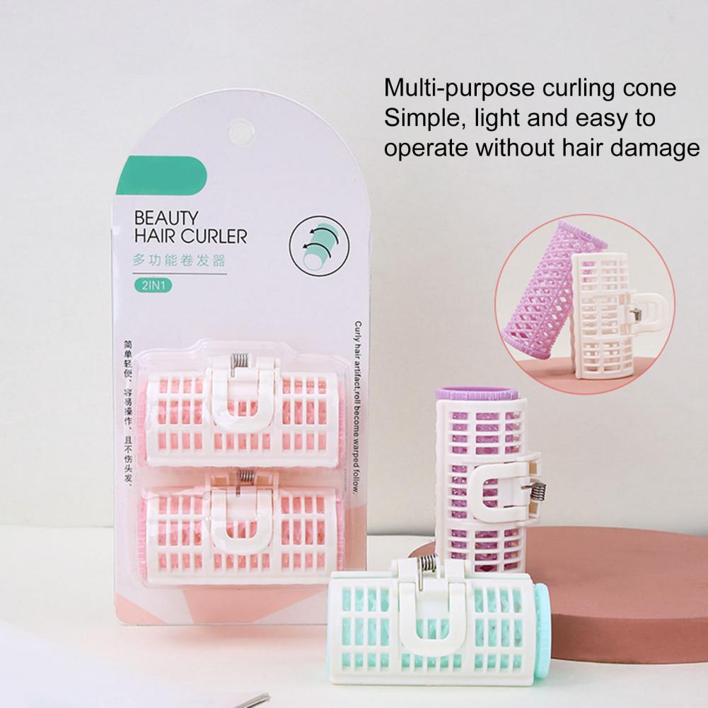 Description Picture 3 of item2Pcs Bangs Curler Lazy Bangs Roller Hair Curlers Long Lasting Barbs Design Hair Root Fluffy Hair Fringe Curler Roller