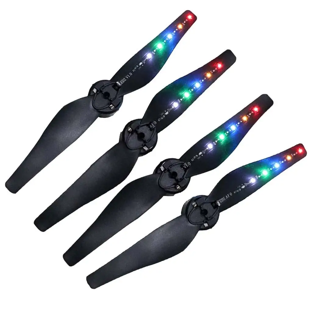 4pcs/set LED Light Flash Propellers 5332  for DJI  Air Spare Parts, Low Noise, 