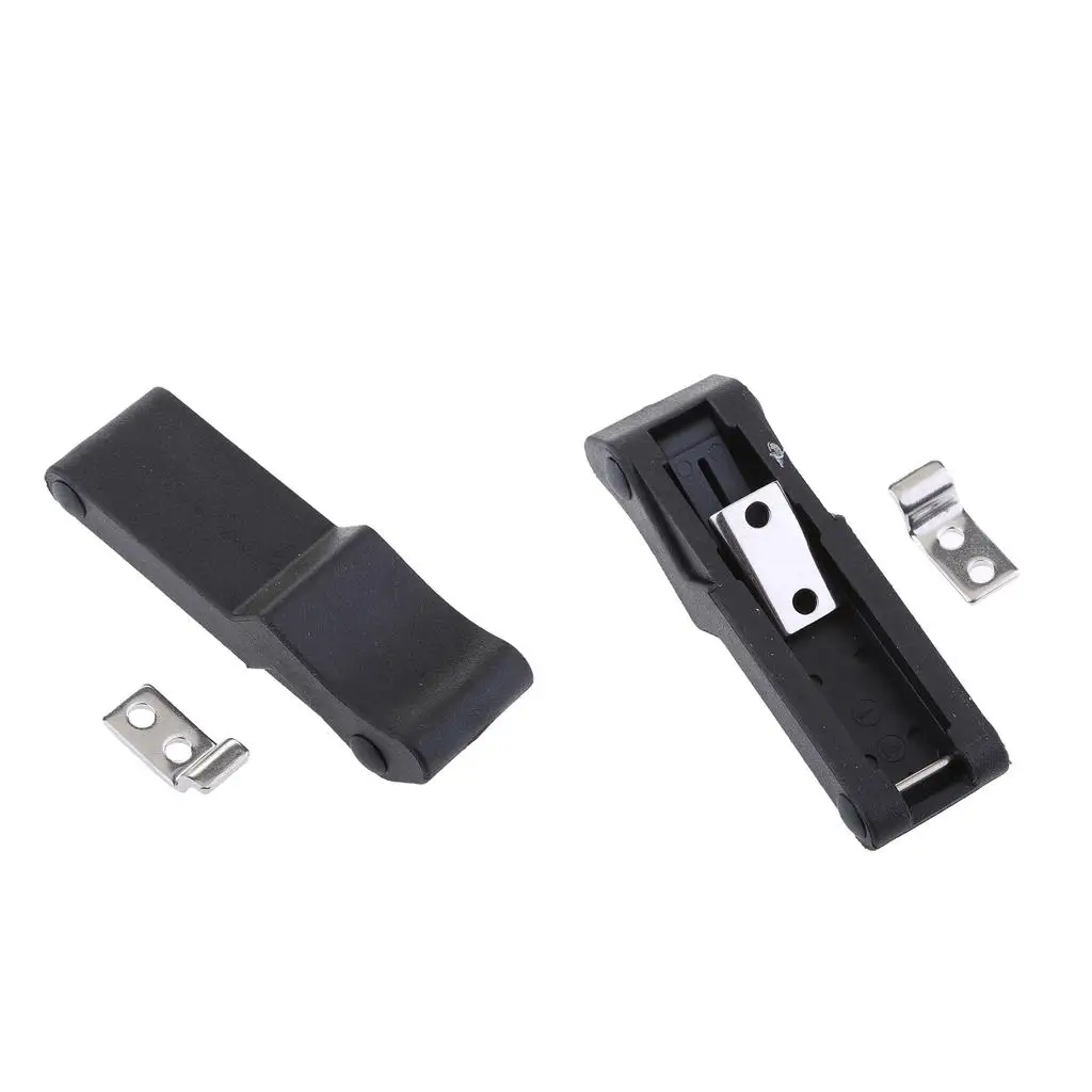 2 Pieces 4`` Flexible Draw Latch Soft Black Rubber Replace  