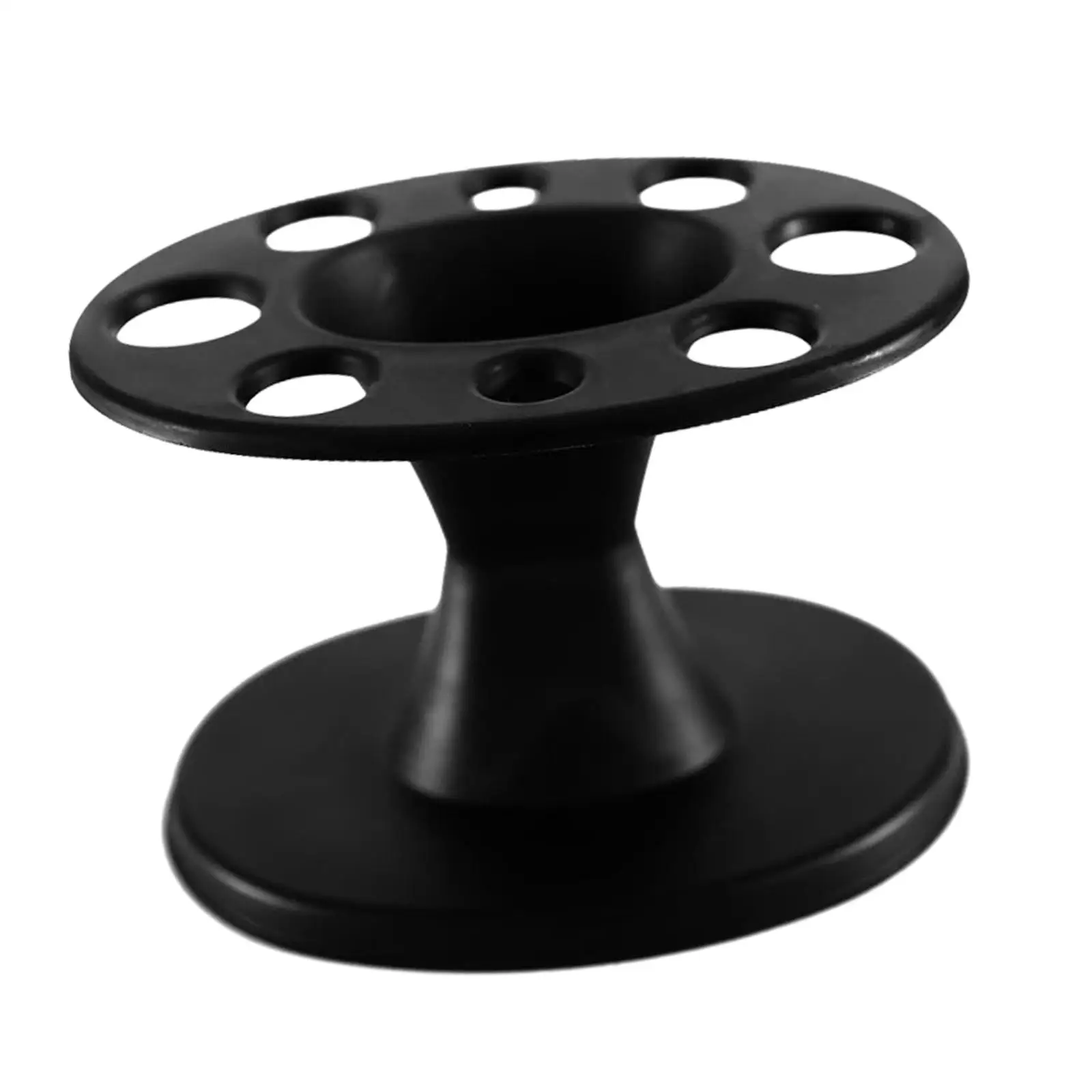 Round Comb Storage Stand Black Hair Brush Holder for Home Use Barber Salon
