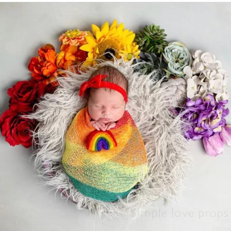 Handmade feltro fotografia adereços para recém-nascido, bricolage,
