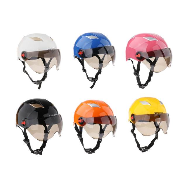 Summer Breathable Motorcycle Half Motorbike Cycling for Men Women with Goggles Racing Head Protector Equipment