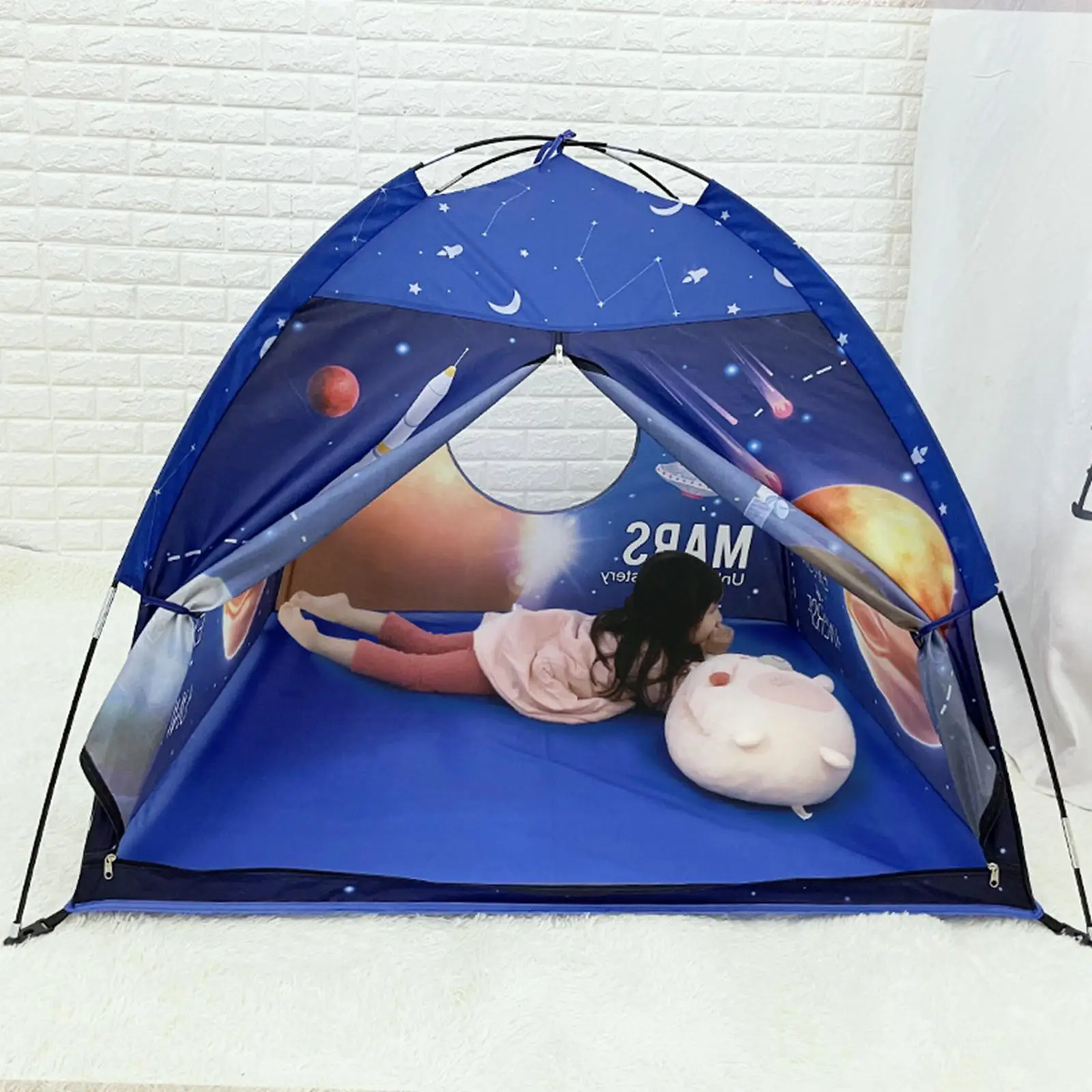 Playhouse Tent Toy Portable Baby Bedroom Furniture Playroom Indoor Outdoor Playhouse for Children Kids Toddlers Holiday Gifts