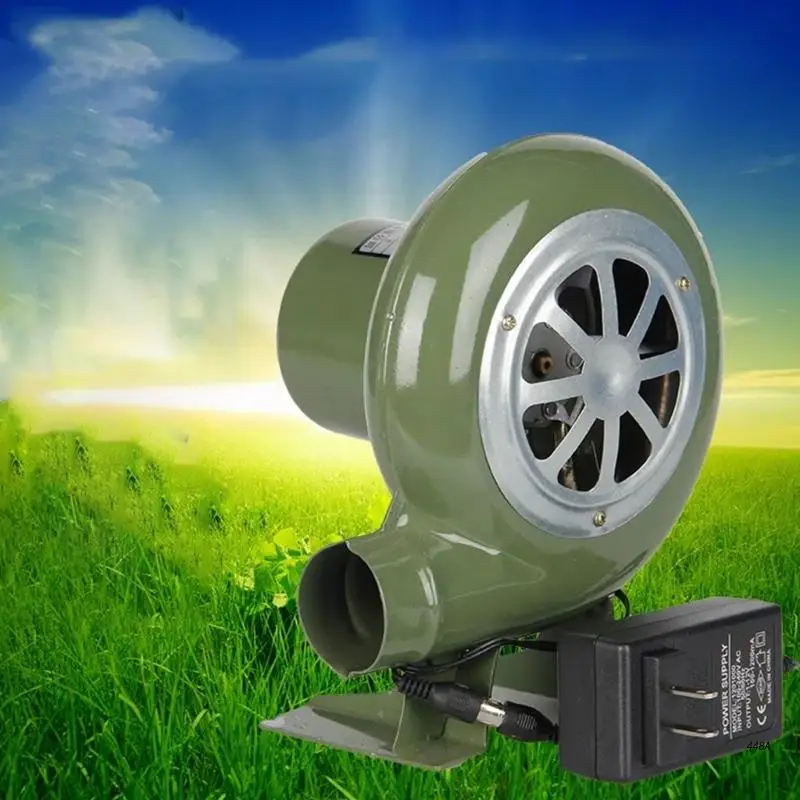 churrasco ventilador de ar portátil leve elétrico churrasco ventilador ao ar livre cozinhar acampamento caminhadas piquenique ferramenta com controle velocidade