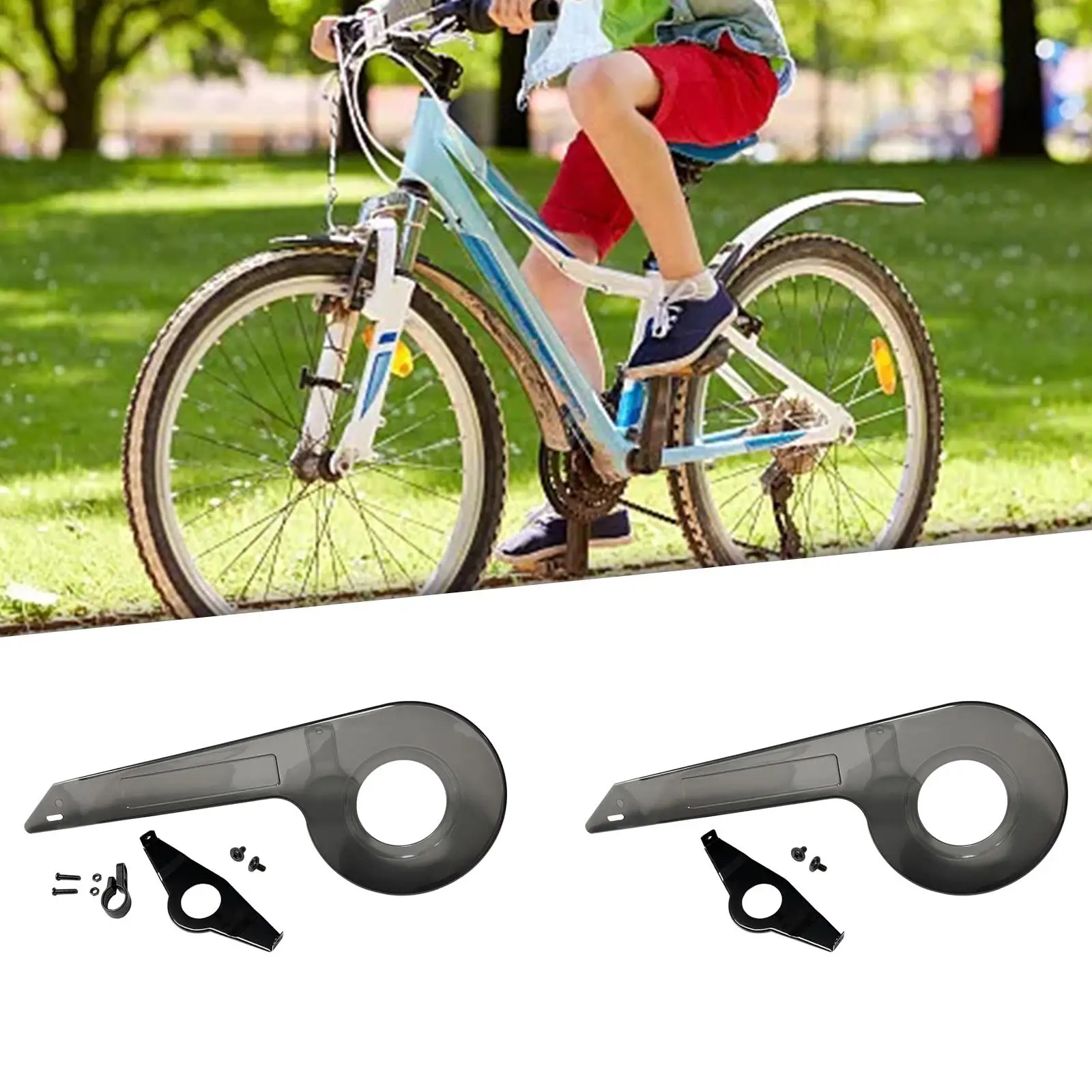 Bike Chain Guard Cover Black Repairing Biking Gadget Protective Case Wheel