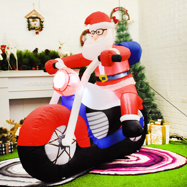 On sale Inflatable motorcycle Santa