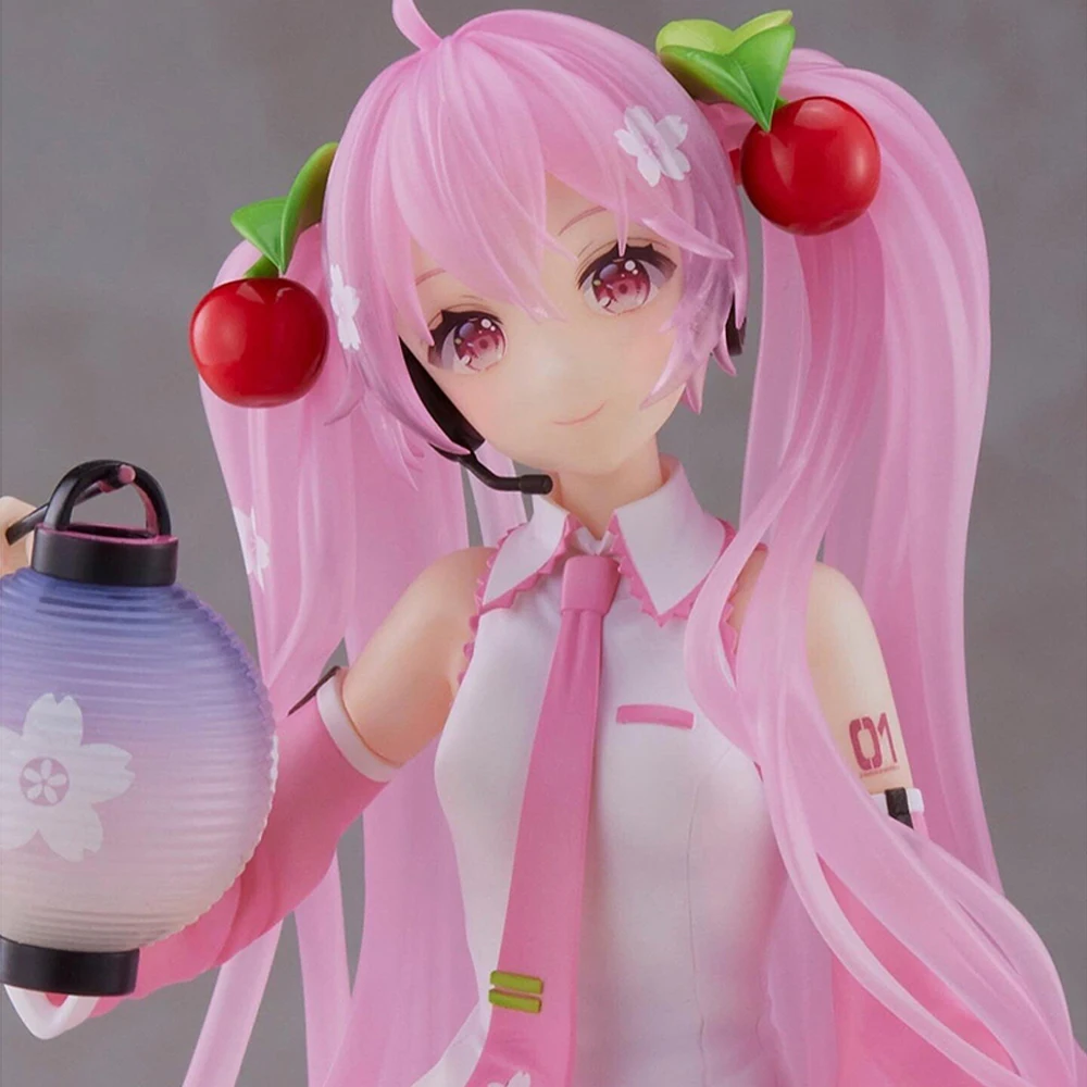 Оригинальная экшн-фигурка Taito Hatsune Miku Sakura Miku в наличии,  Коллекционная модель аниме в коробке, куклы, праздничный подарок |  AliExpress