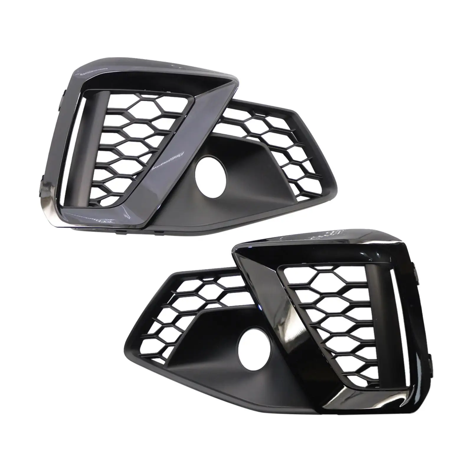 Pair of Fog Lamp Grille Accessories for Audi S4 A4 20-2022 8W0807682Amt94