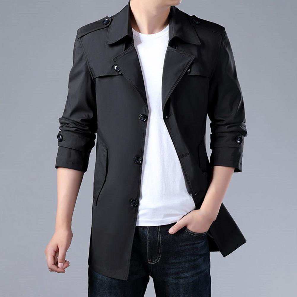 Title 7, New Spring Men Trench Fashion England Style Lon...