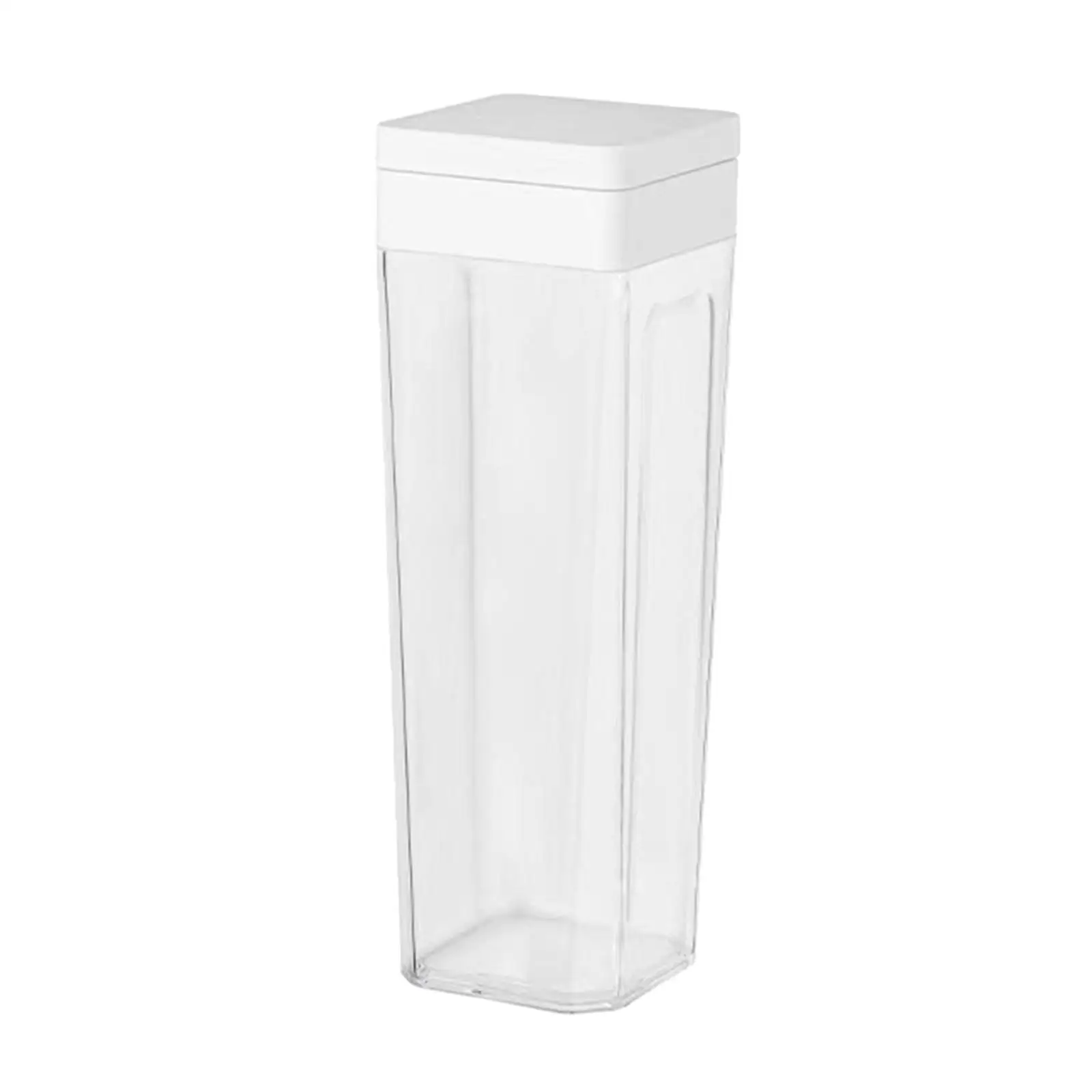 Square Cereal Dispenser Airtight Lid Easily Cleaning Clear Food Storage Container for Freezer Pet Food Grains Coffee Bean