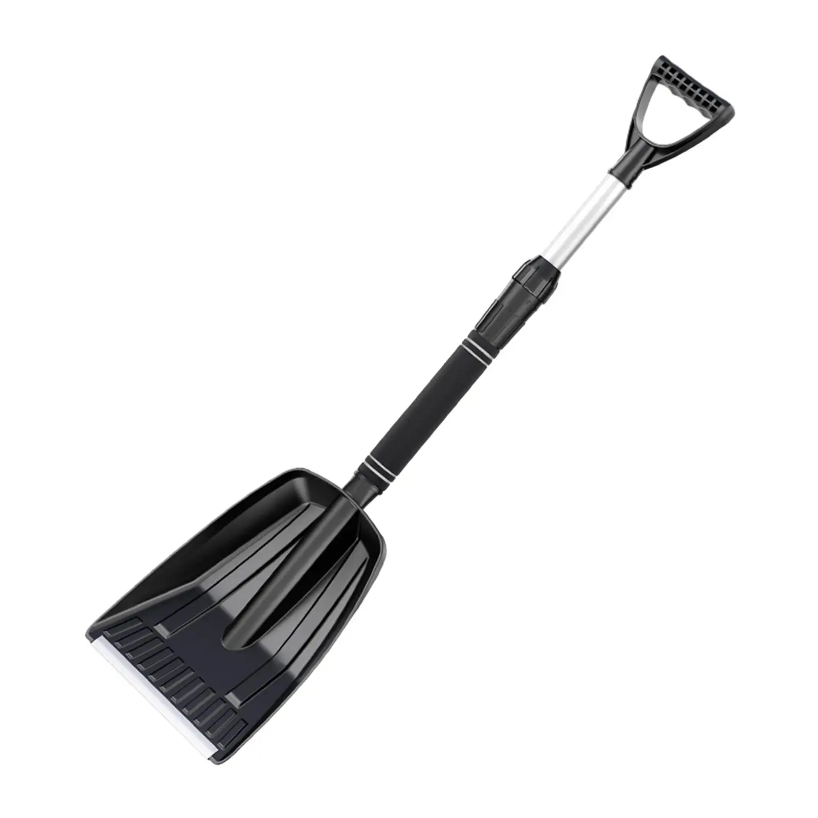 Snow Shovel Lightweight Window Cleaning with Foam Handle Portable Retractable Snow Shovel for Car Suvs Garden Beach Camping