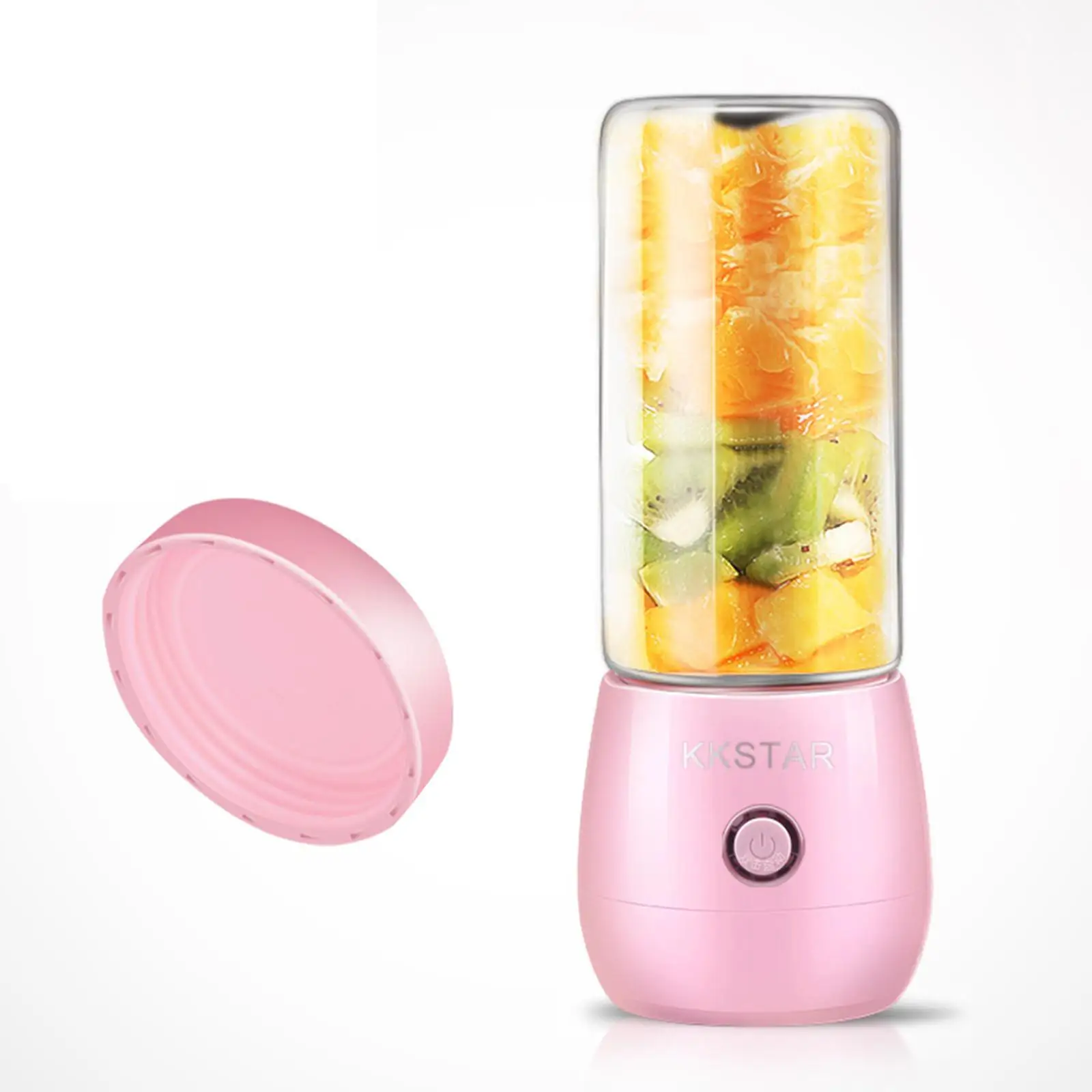 Personal Electric Blender Juicer Cup 4 USB Rechargeable Fruit Mixer 400ml for Fruit Shakes And Smoothies, Compact Size 