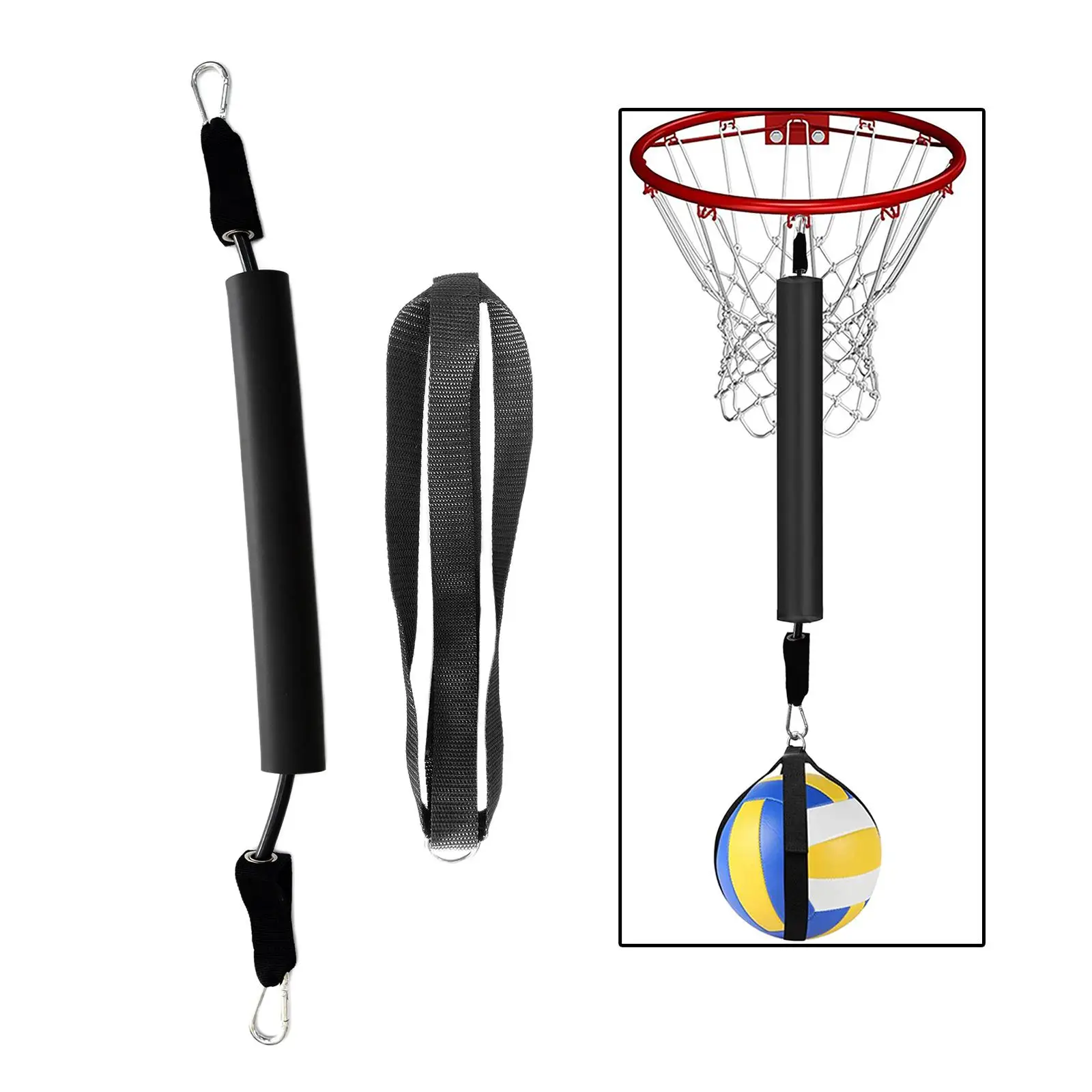 Volleyball Belt with Foam Stick Elastic Basketball Jumping Aids for Training Set