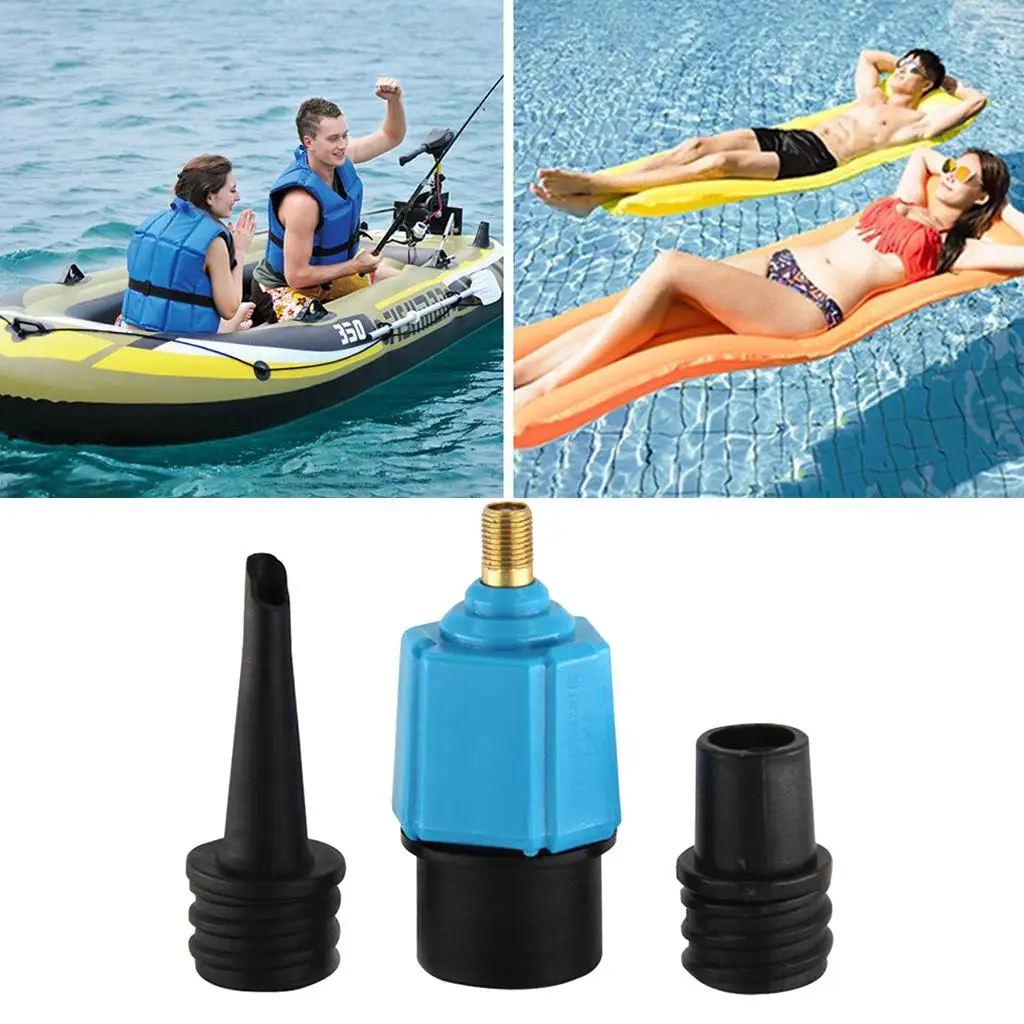 SUPs Pump Adapter Hose Connector Inflatable Boat Canoe Airbed