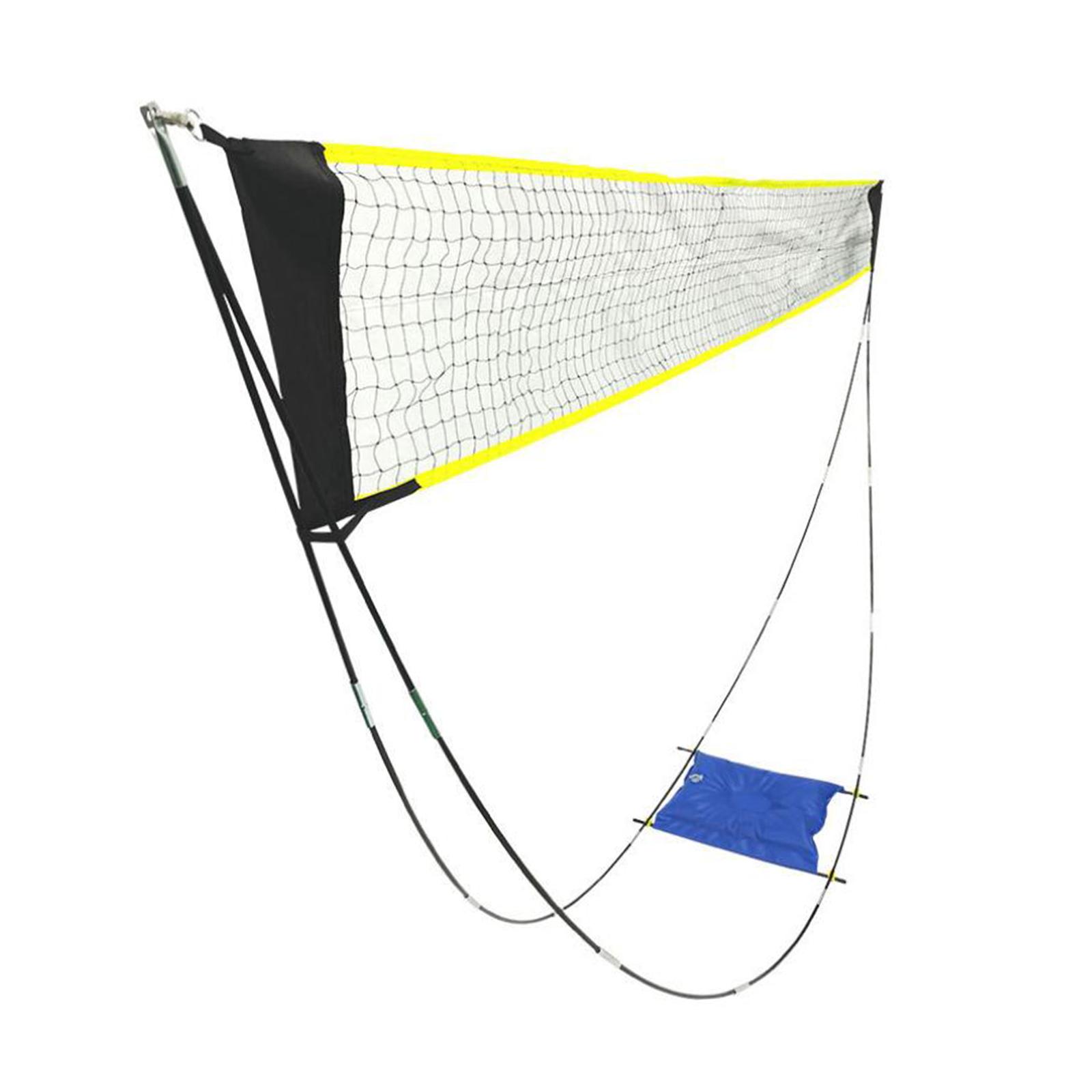 Badminton Net Professional Foldable Included Carry Bag Beach Net Set Volleyball Net for Yard Soccer Exercise