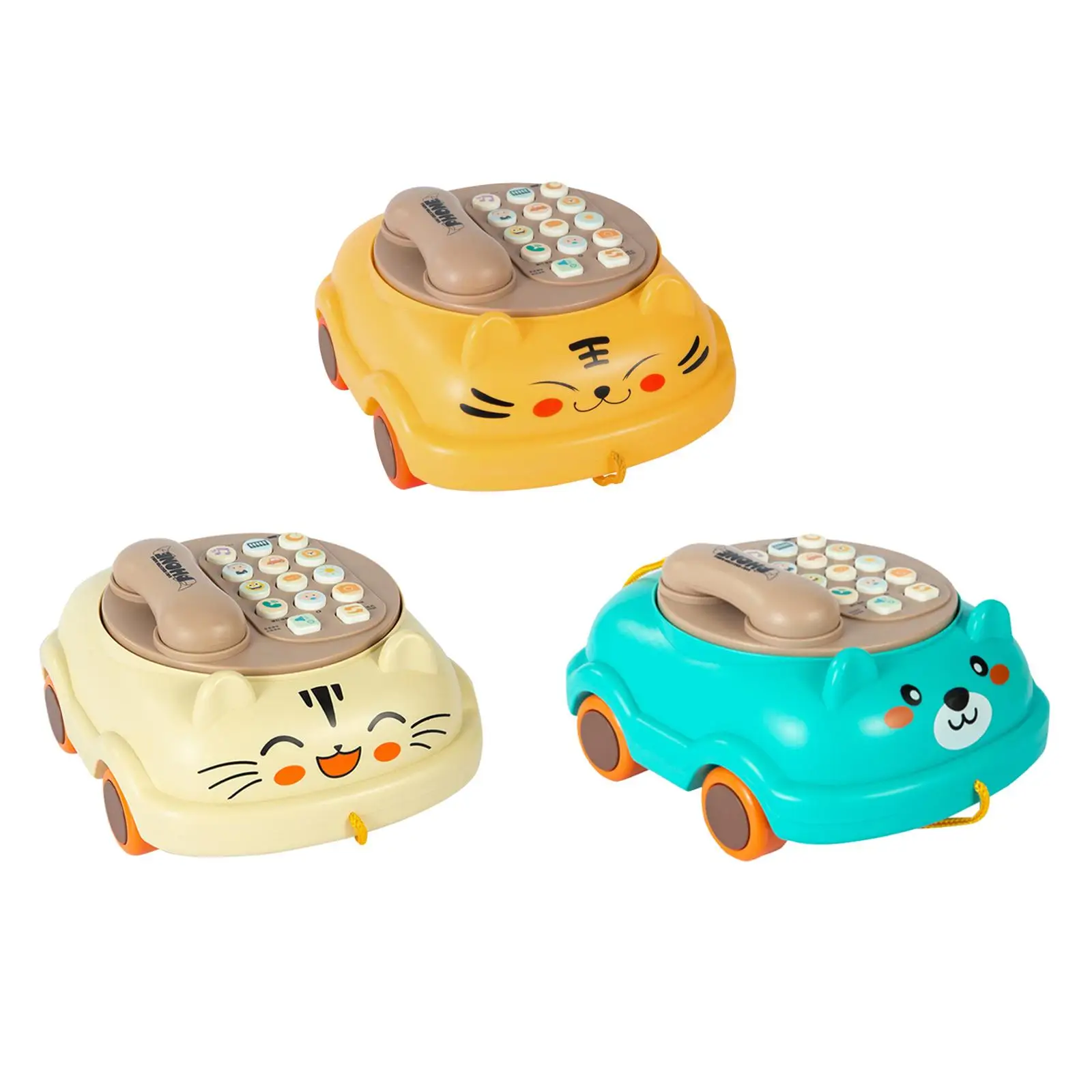 Baby Toy Phone Pretend Phone Baby Musical Toy Parent Child Interactive Toy for 3 Years Old Girl Creative Gift Boy Children