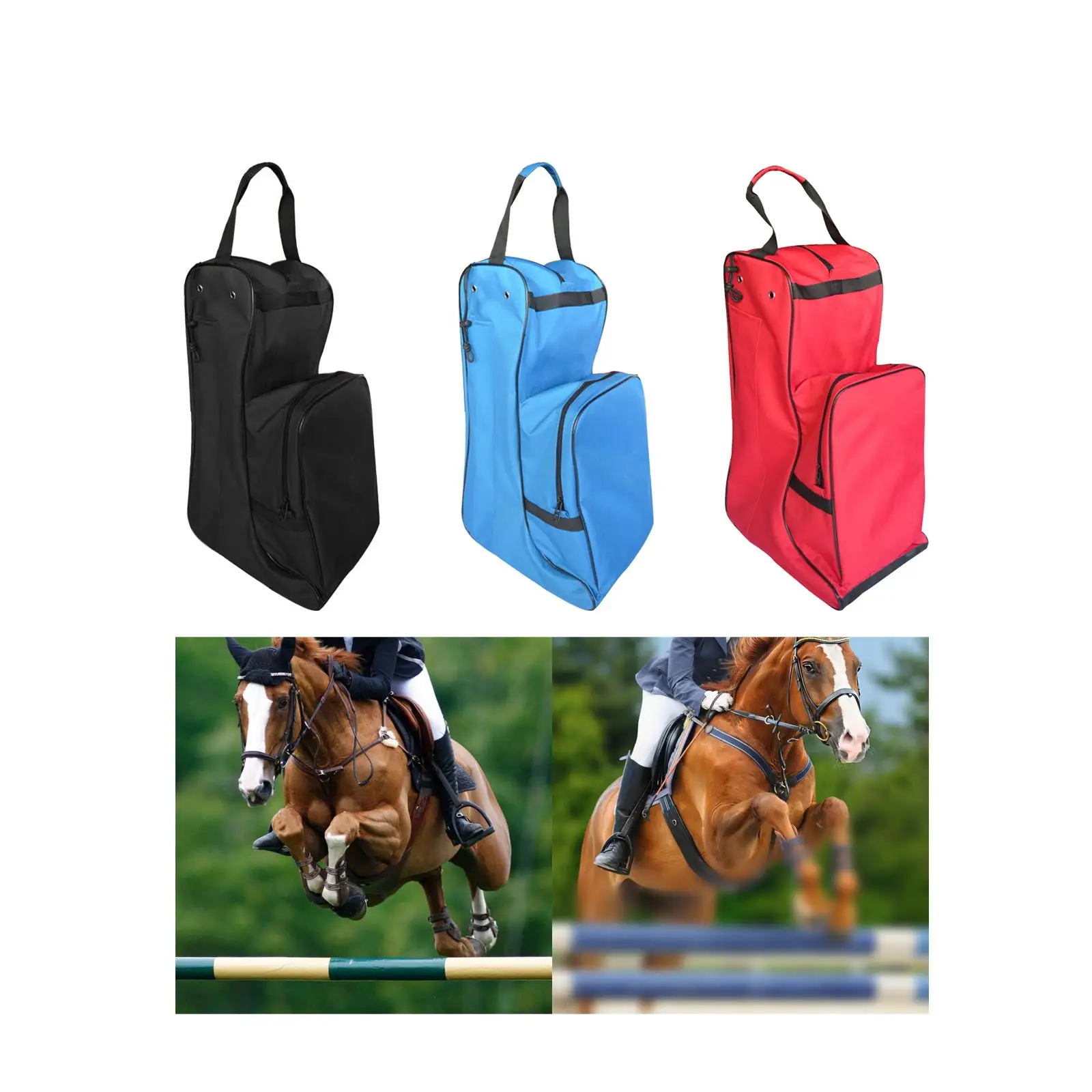 Equestrian Bag Boots Carry Bag Multipurpose Durable Convenient with Pocket Organizer for Sports Camping and Shopping