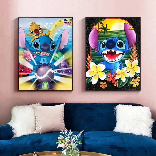 Disney Anime Lilo & Stitch Canvas Painting Cute Stitch Posters and Prints  Abstract Wall Art Pictures for Living Room Home Decor - AliExpress