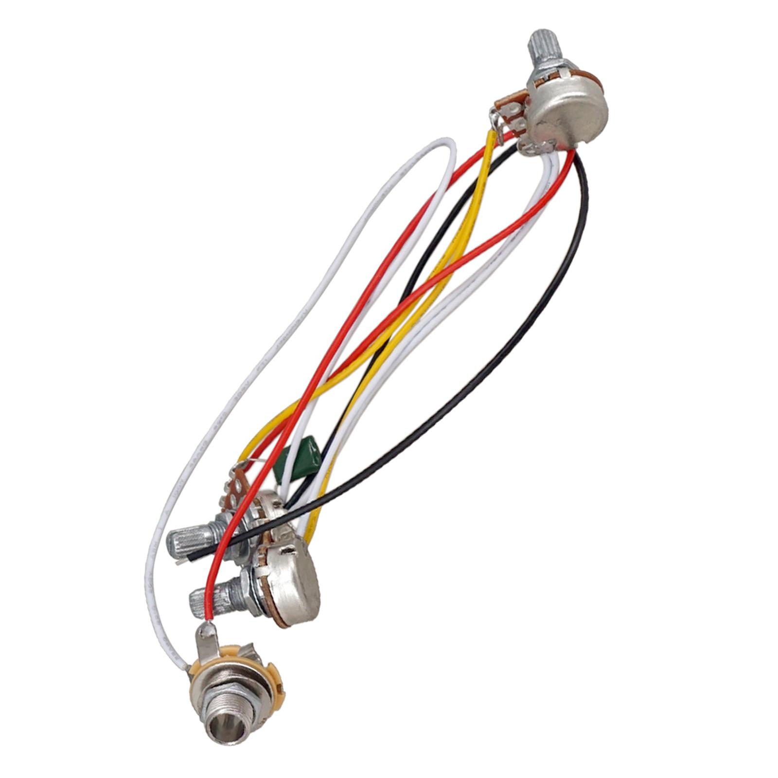 Description Picture 5 of itemElectric Bass Prewired Wiring Harness Set Wire Cable Circuit Bass Parts for Jazz Bass Electric Guitar Replacement Parts