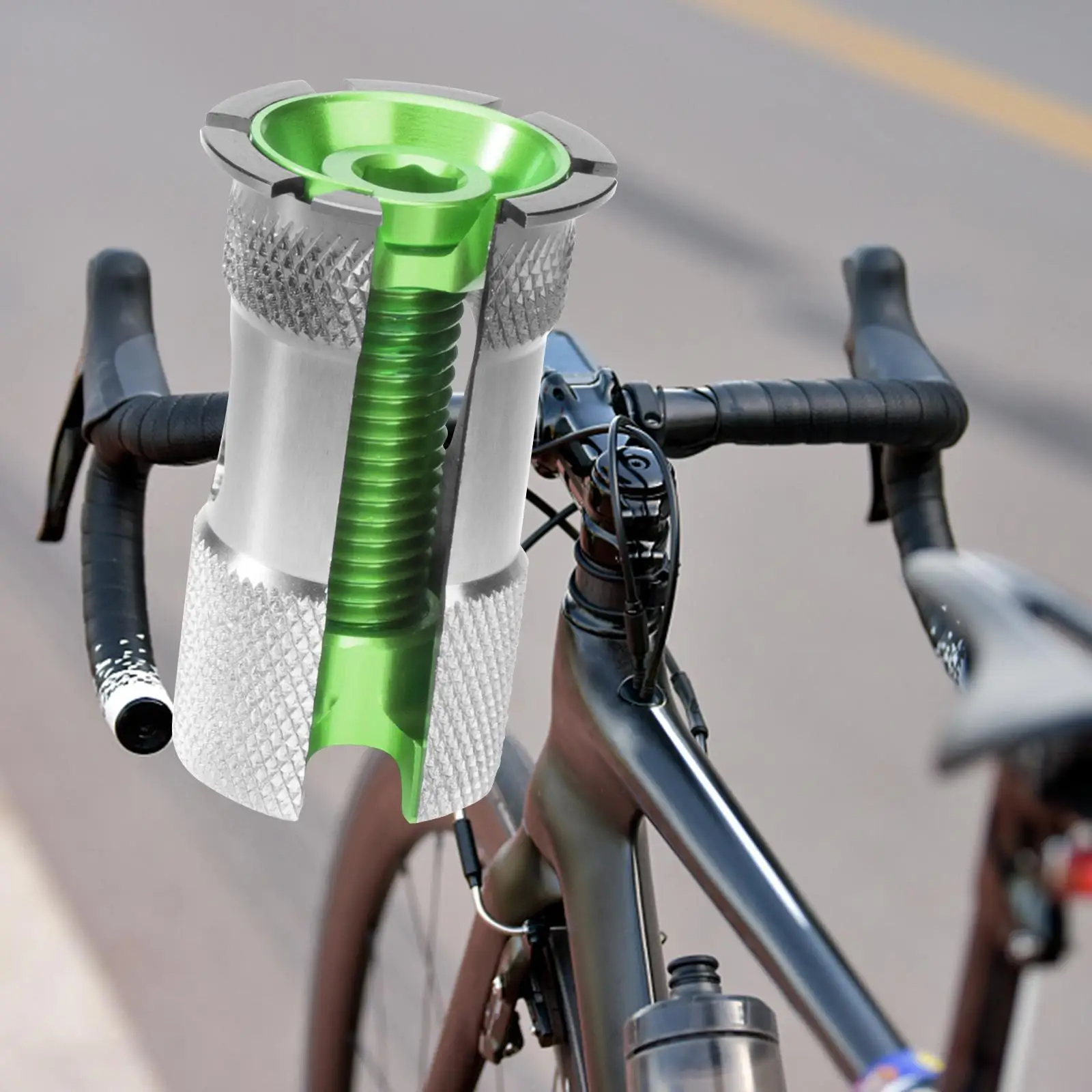 Bike Headset Expander 28.6mm Carbon Fiber Replacement Parts Headset Screw