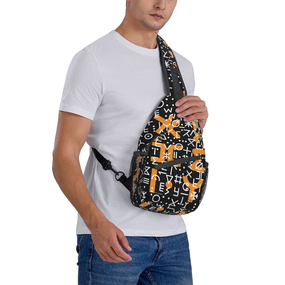 saco masculino moda tifinagh ombro mochila para caminhadas