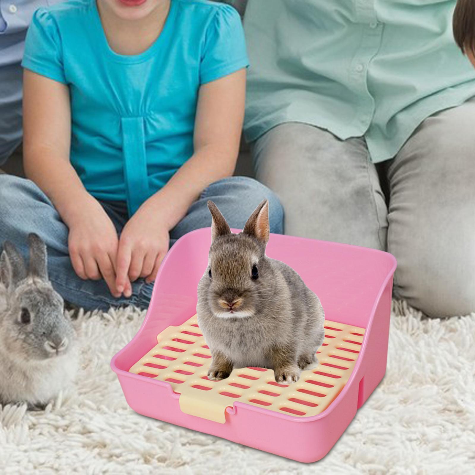 Rabbit Litter Box Detachable Pee Tray Portable Bedpan Pet Toilet for Hamster Small Animals Chinchillas Pet Supplies Bunny Rabbit Litter Box Detachable Pee Tray Portable Bedpan Pet Toilet for Hamster Small Animals Chinchillas Pet Supplies Bunny