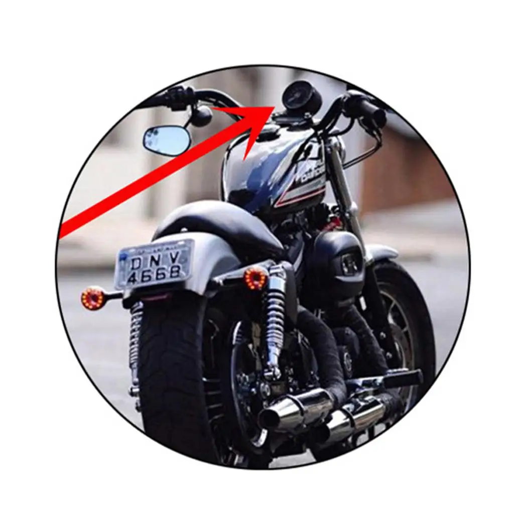 Motorcycle Motorbike Odometer  Fuel Meter  With LED Indicator