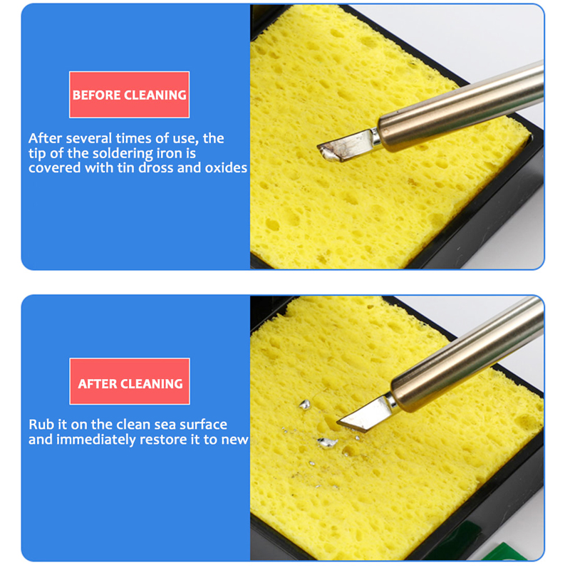 Title 15, 5/10/15/20pcs Soldering Iron Cleaning Sponge Fo...