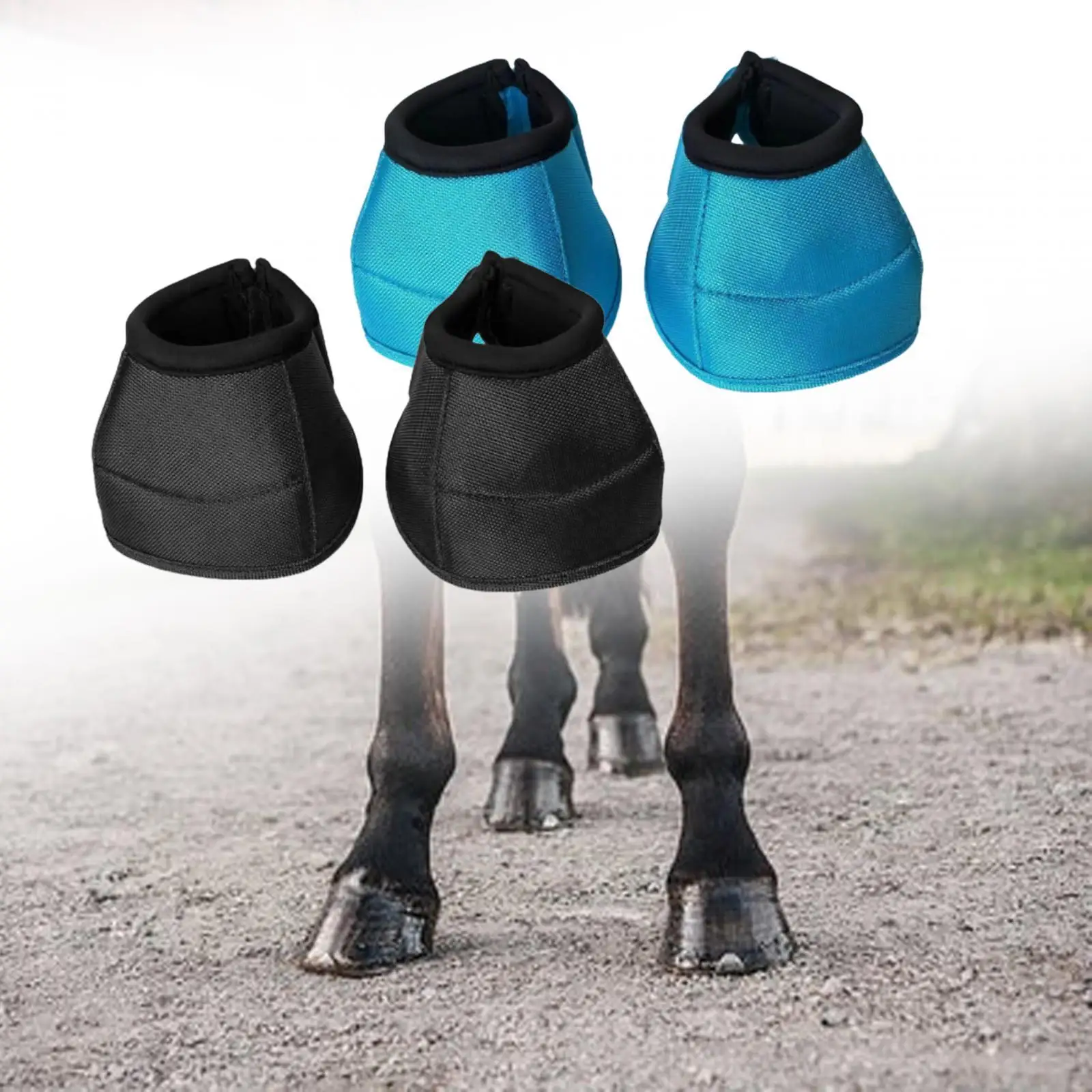 Horse Hoof Boot Thick Washable Professional No Turn Hoof Protection Boot