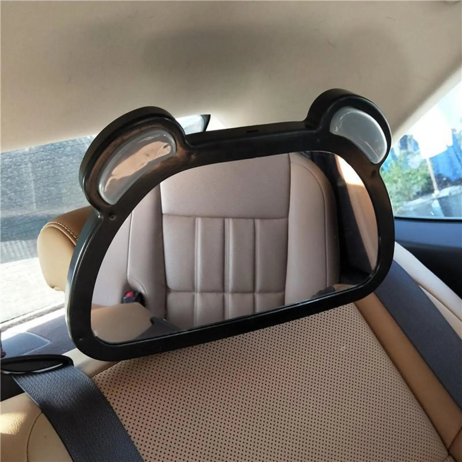 Baby Car Mirror with 360 Rotation with LED Light Baby Mirror for Car Seat Shatterproof Mirror Toddler Infant Carseat Mirror