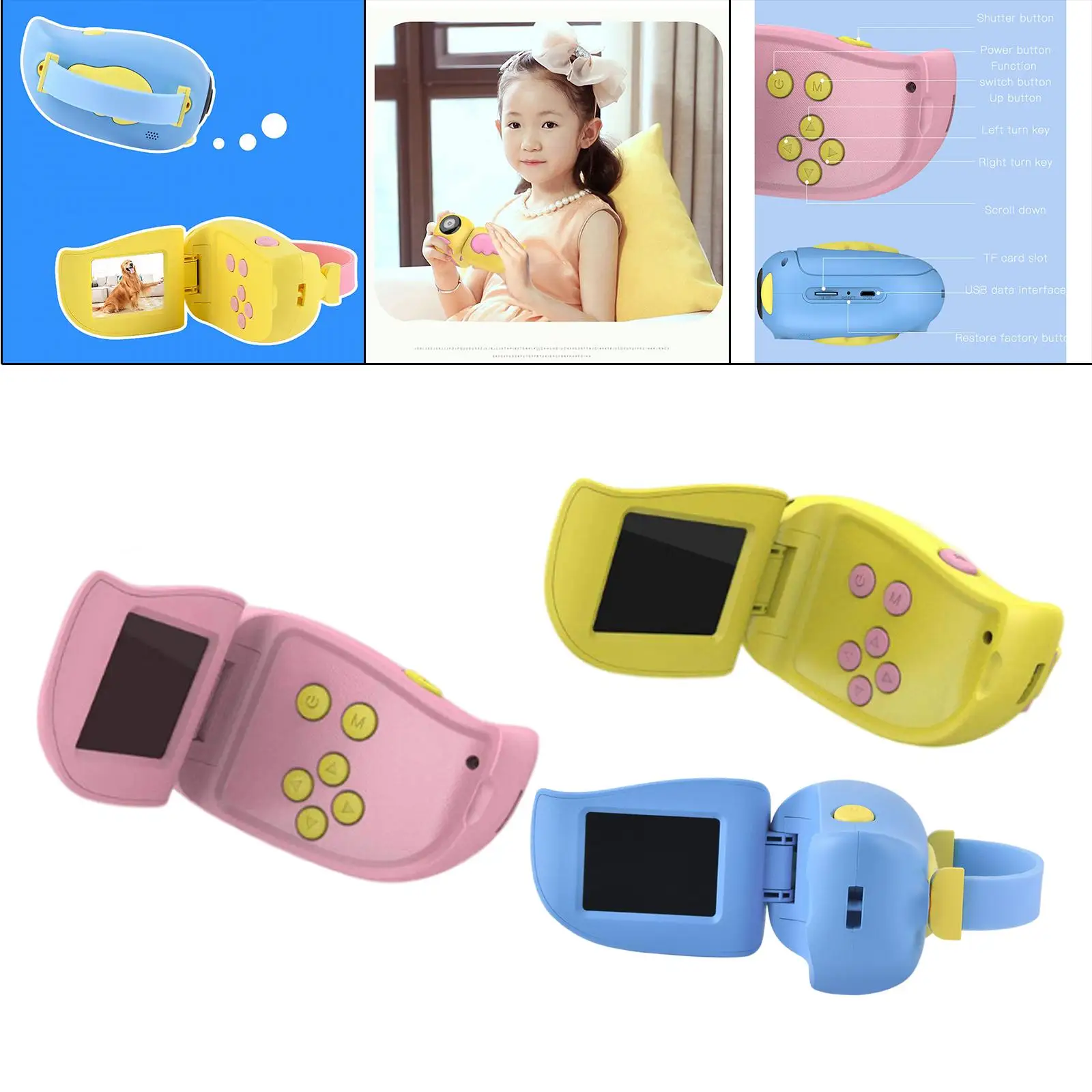 Kids Camera for Girls Boys 2 inch Screen 1500W Pixels Child 3 - 8 Years Old