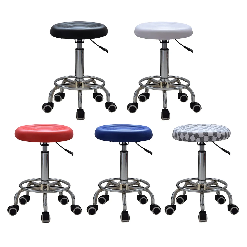 Salon Stool Hairdressing Barber Chair Beauty Swivel PU Equipment Lift Furniture