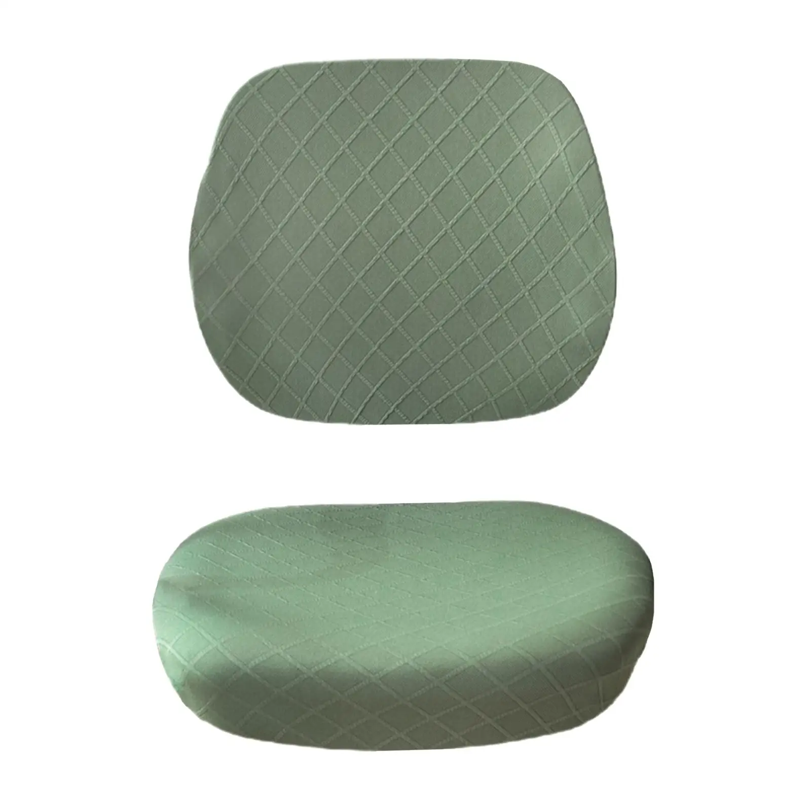 Swivel Rotating Chair Seat Cover Slipcover Stretch Solid Color Dustproof Computer Chair Cover for Swivel Chair Computer Chair