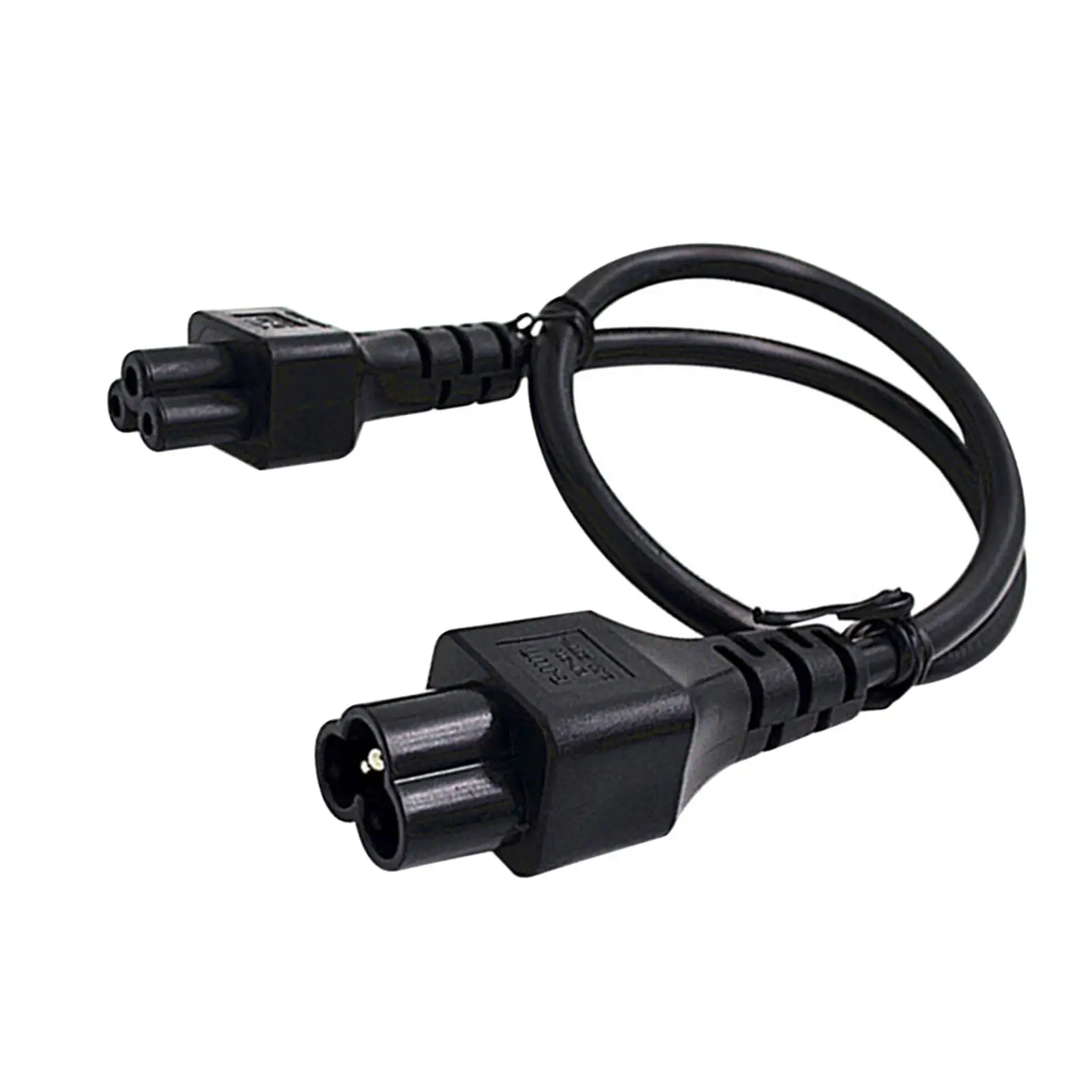 3Pin IEC320 C5 Female to C6 Male Extension Cable 2ft/0.6M Male to Female Low 2.5A Stable Transmission for Notebook