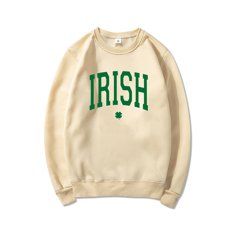 camisola irlandesa st patricks dia sweatshirts saint patricks camisa feminina camisola de manga longa pulôver shamrock hoodie topos