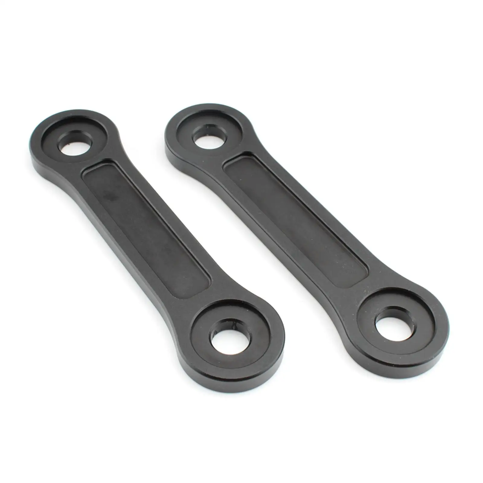 2 Pieces Motorcycle Lowering Links Kit Motorbike Accessory Black Sturdy Aluminium Alloy Dog Bones Linkages for Tiger 1200