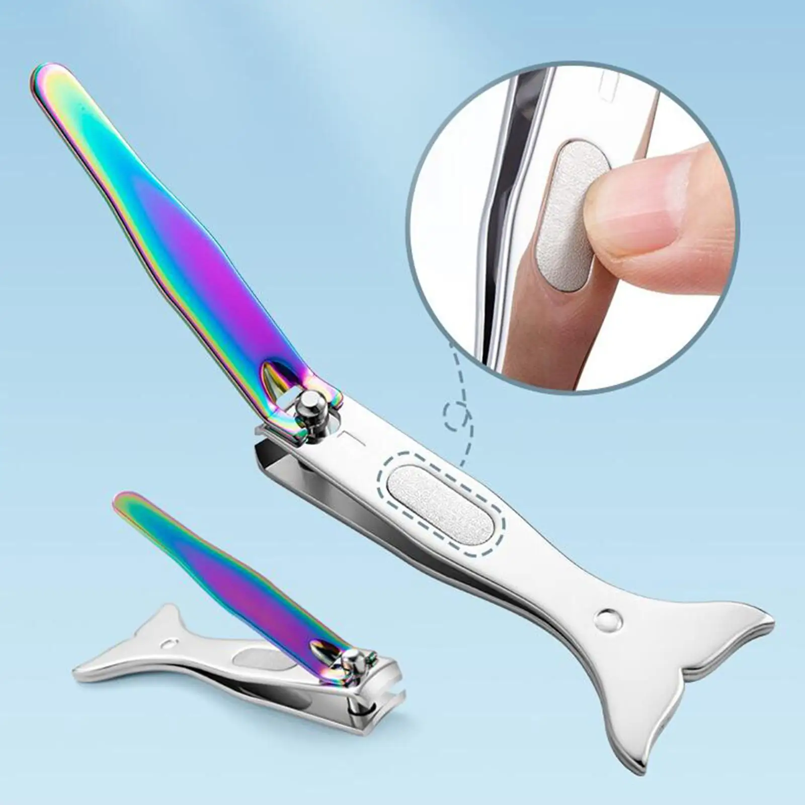 Mermaid Nail Clippers Precise Durable Remover Nippers Fingernail Toenail Clipper for Fingernails Toenails Cuticle Care Birthday
