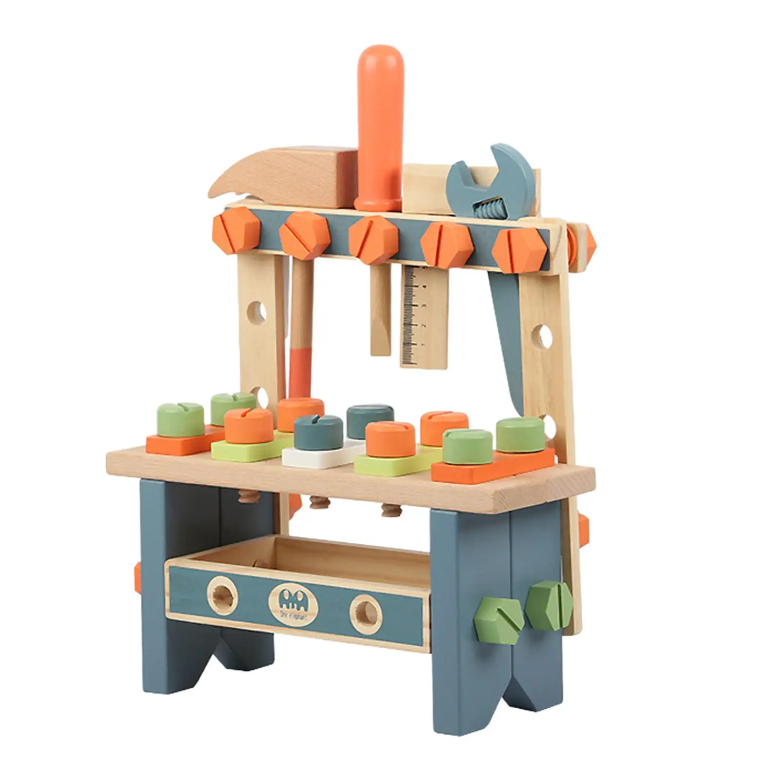Mini Wooden Workbench for Children`s Play Tools for Toddlers,