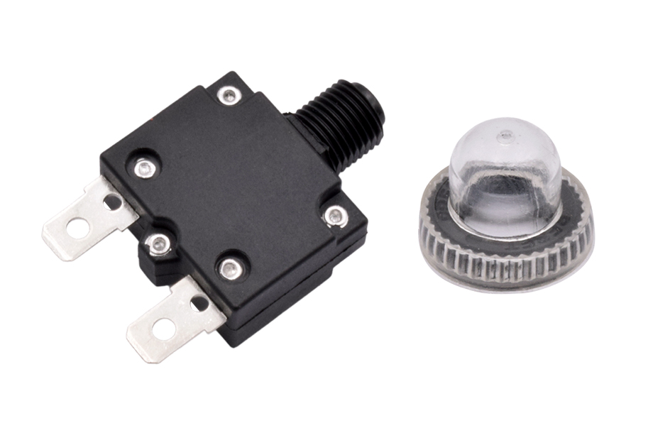 5pcs MR1 Circuit Breaker 3A 4A 5A 6A 8A 10A 15A 20A Thermal Current Overload Protector Push Button Switch with Waterproof Cap