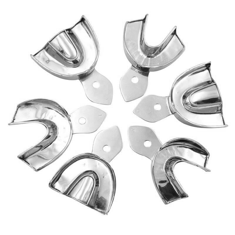 Best of 6pcs Dental Lab Equipment L / M / S Size Upper Lower Stainless Steel Autoclavable Impression Trays For Dental Lab Reviews & Tips