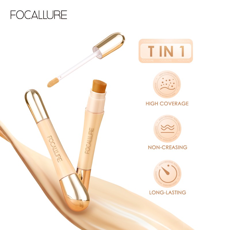 Best of FOCALLURE Matte Flawless Liquid Concealer Foundation Cream Professional Concealing Eye Dark Circle Long-lasting Face Cosmetics Reviews & Tips