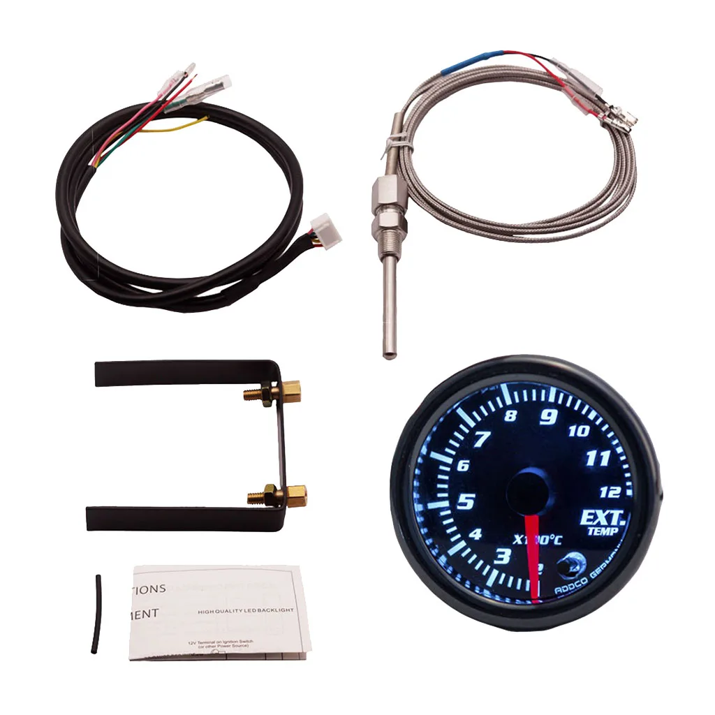 LED Car Gauge Car Exhaust Gas Temperature Gauge 2 