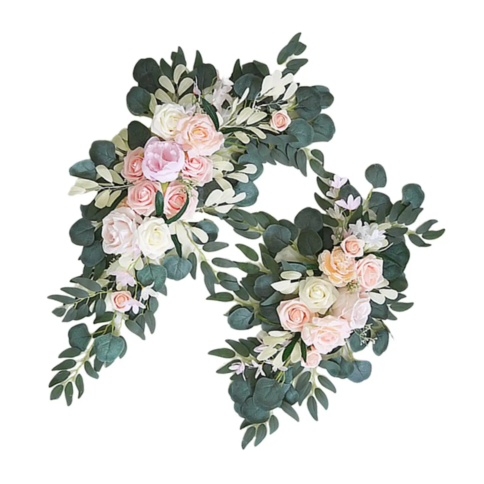 Lifelike Artificial Wedding Arch Flowers Floral Arrangement Wedding Flowers Garlands for Ceremony Party Wall Decoration