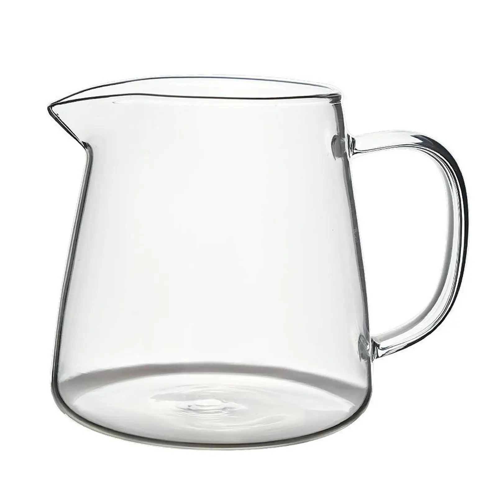17oz Glass Teapot Heatproof Comfortable Handle Clear Kettle Blooming Tea Pot for Flower Tea Milk Juice Coffee Loose Leaf