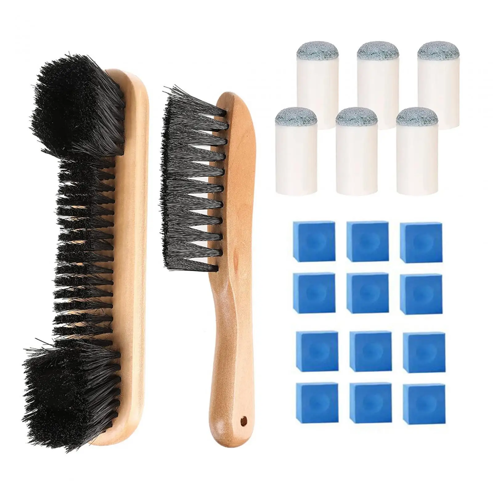 Billiard Pool Table Brush Brush Set Convenient Durable Cue Tips Replacements Pool Snooker Accessories Billiards Brush