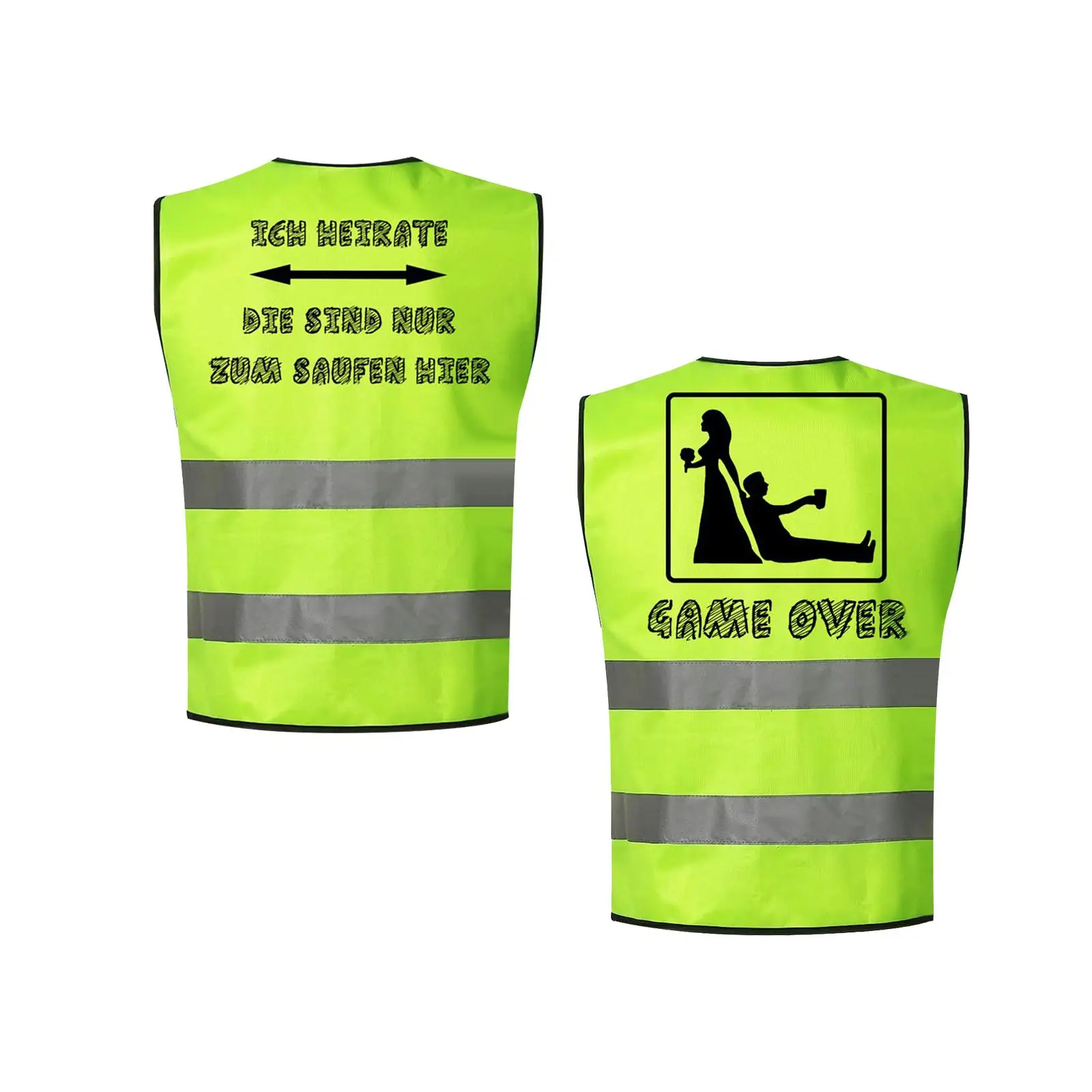 Men Reflective Vest Male High Visibility Waistcoat for Carnivals Photography